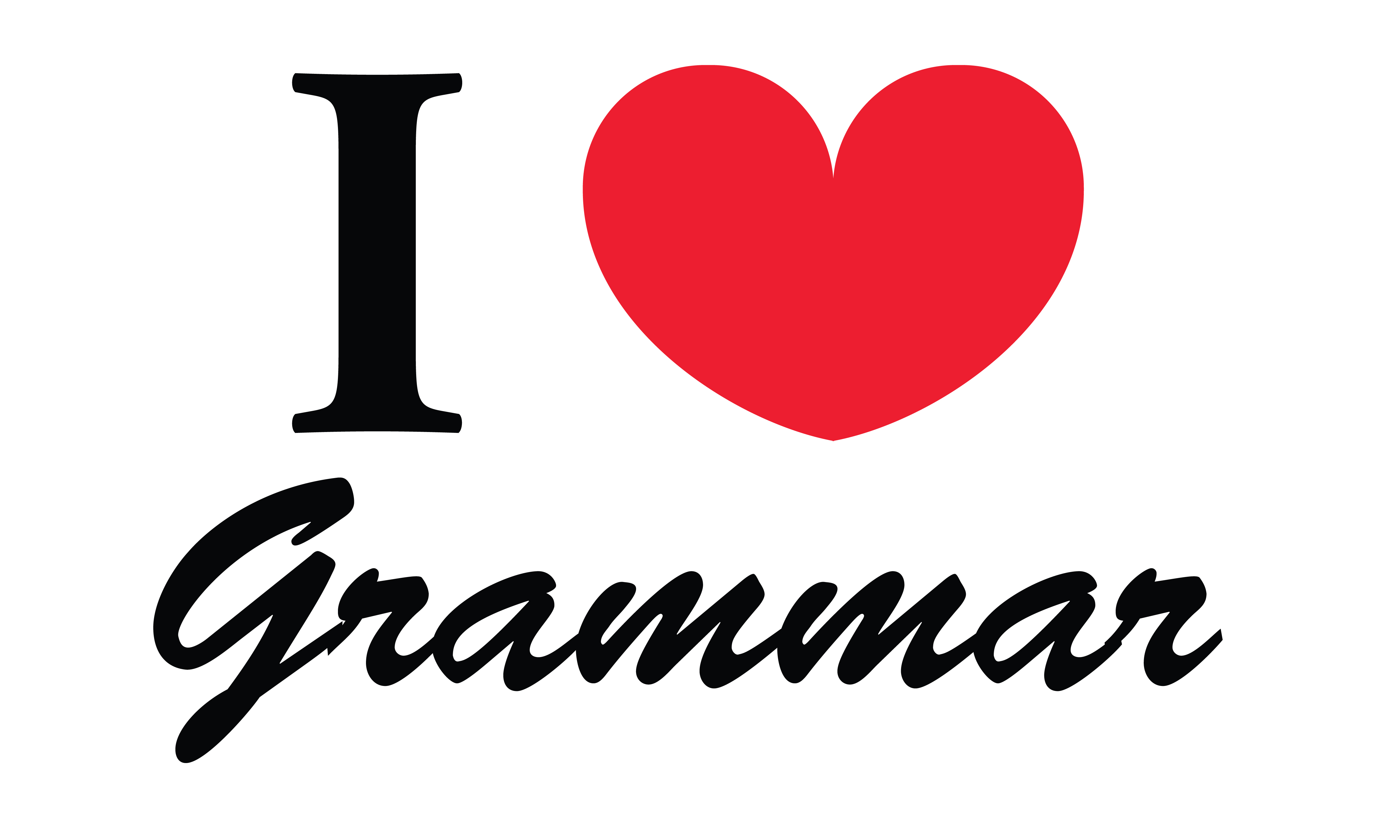 image of I heart grammar