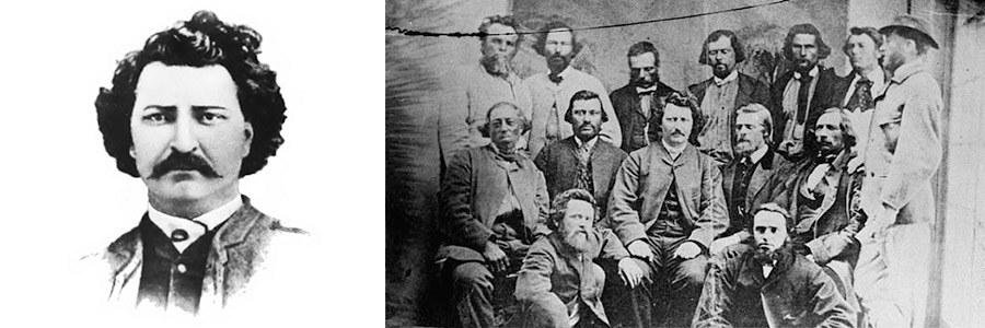 Louis Riel with Councillors of the Provisional Government of the Métis Nation.