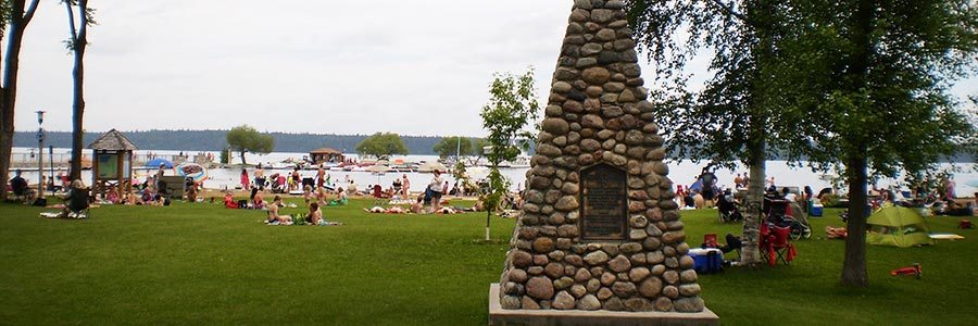 Riding Mountain National Park Monument in the community of Wasagaming.