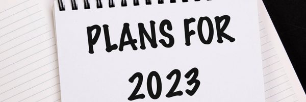 Notebook with plants for 2023